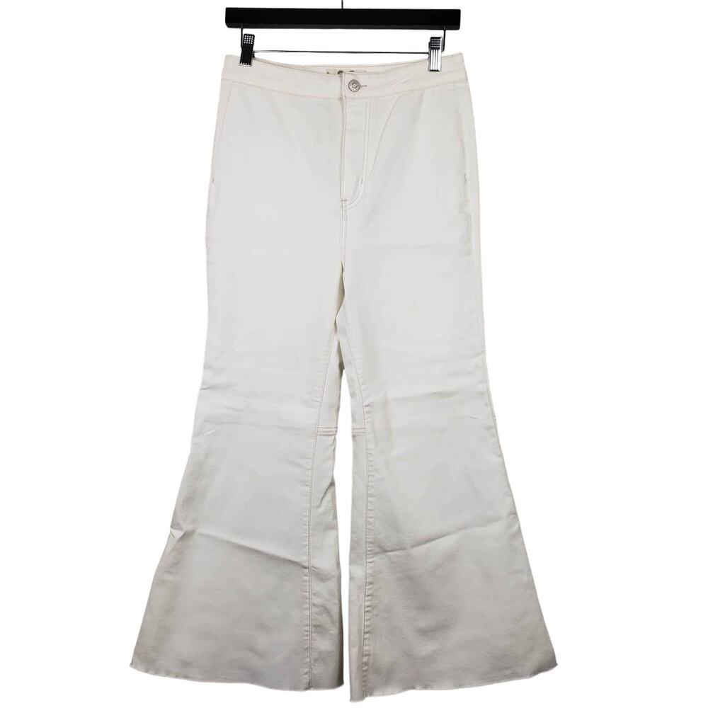 We The Free Wide Leg Flare Jeans White - 30